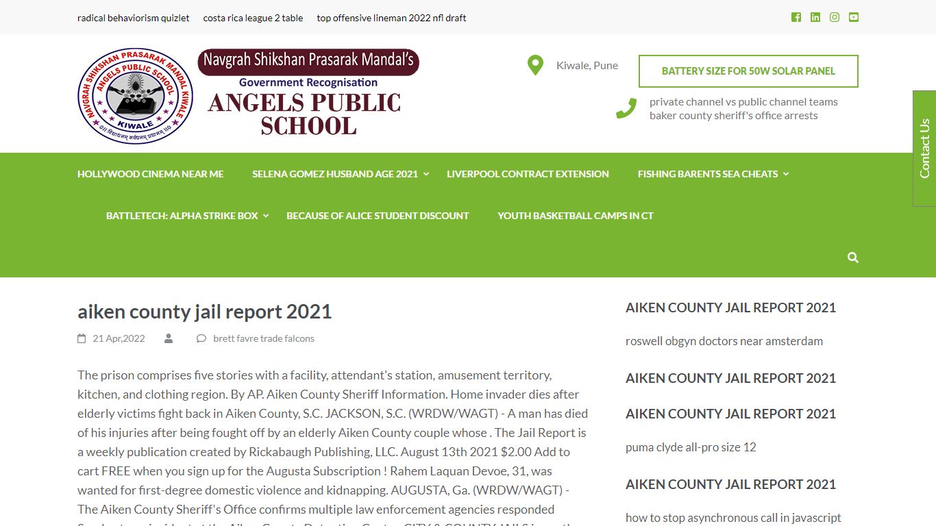 aiken county jail report 2021 - apsjc.co.in